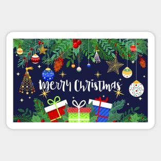 Merry Christmas Mask Sticker